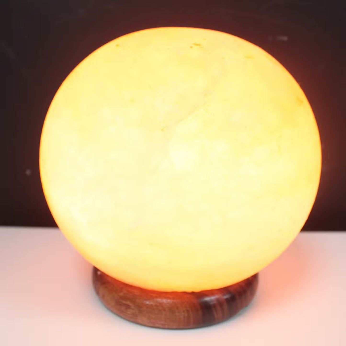 Natural Himalayan Salt Lamp – Wooden Base